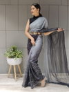 DAC Tassles Designer Chiffon Party Wear Readymade Sarees Wholesale Market In Surat
